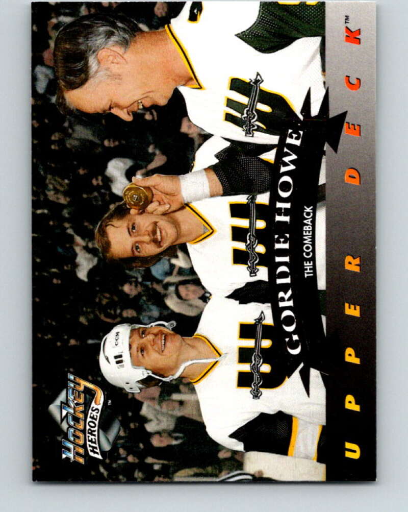 1992-93 Upper Deck Gordie Howe Heroes #25 The Comback  V26617