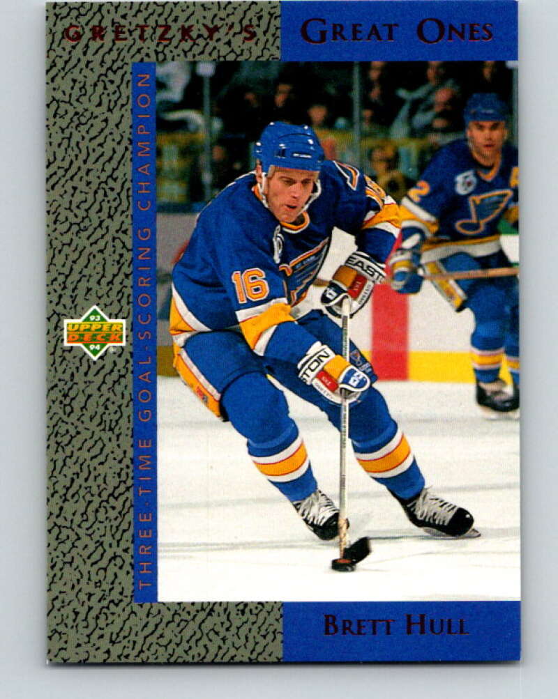 1993-94 Upper Deck Gretzky's Great Ones #GG3 Brett Hull  St. Louis Blues  V26644