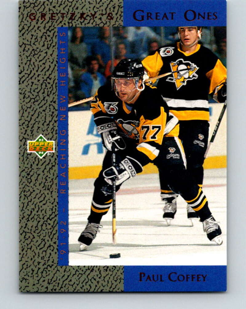 1993-94 Upper Deck Gretzky's Great Ones #GG6 Paul Coffey  Penguins  V26646
