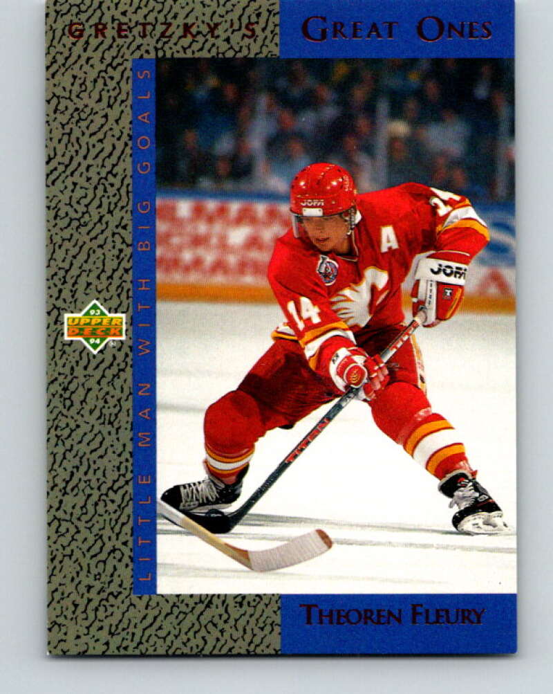 1993-94 Upper Deck Gretzky's Great Ones #GG7 Theo Fleury Flames  V26647