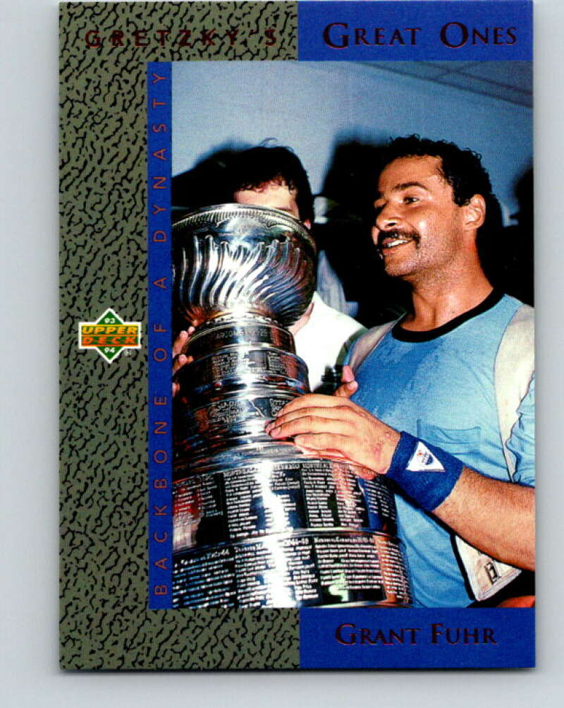 1993-94 Upper Deck Gretzky's Great Ones #GG10 Grant Fuhr Oilers  V26650