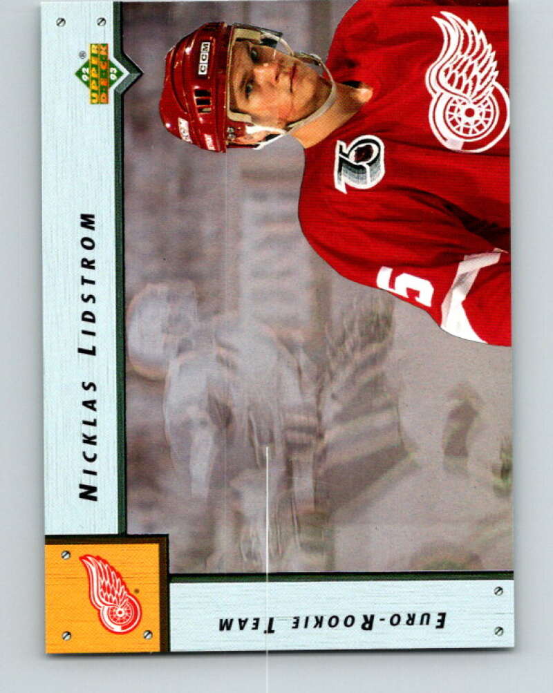 1992-93 Upper Deck Euro-Rookie Team #ERT2 Nicklas Lidstrom   V26652