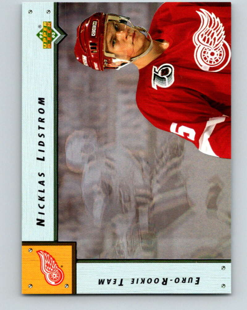 1992-93 Upper Deck Euro-Rookie Team #ERT2 Nicklas Lidstrom   V26654