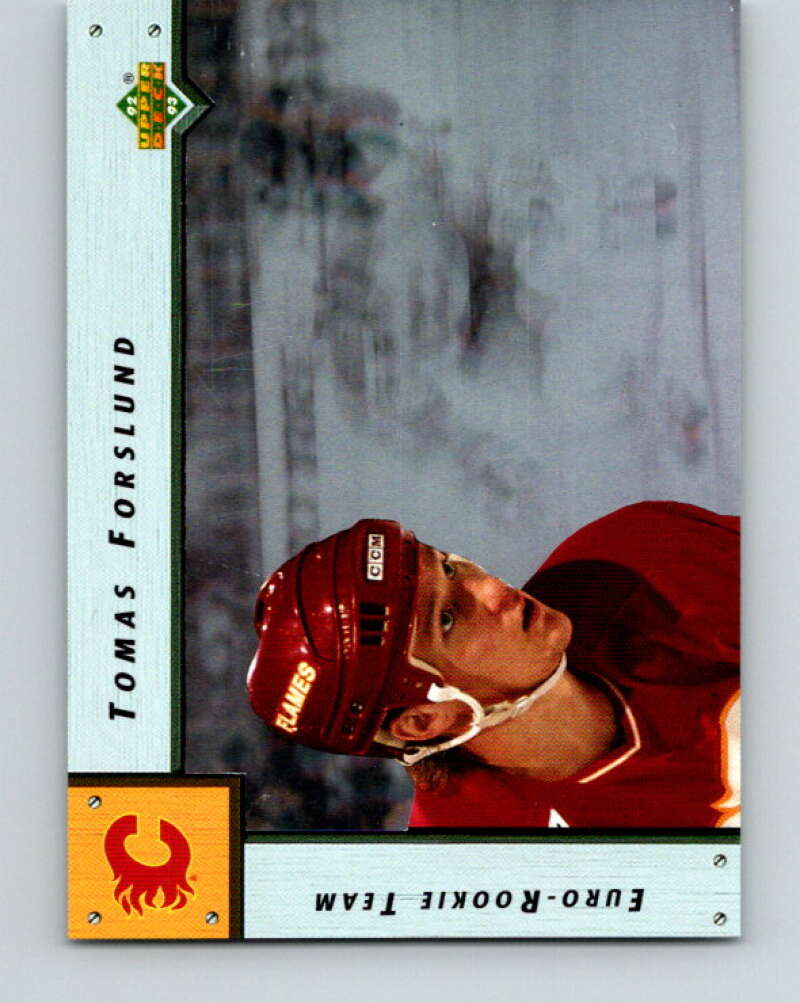 1992-93 Upper Deck Euro-Rookie Team #ERT6 Tomas Forslund   V26662