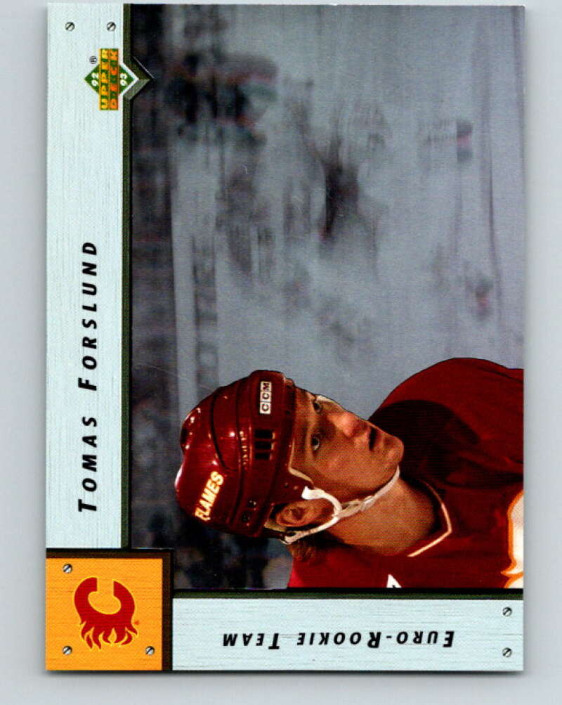 1992-93 Upper Deck Euro-Rookie Team #ERT6 Tomas Forslund   V26663