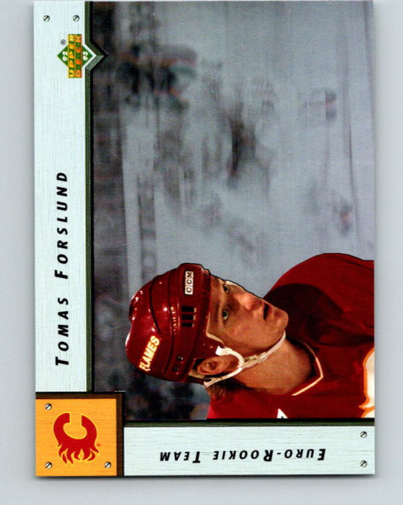 1992-93 Upper Deck Euro-Rookie Team #ERT6 Tomas Forslund   V26664