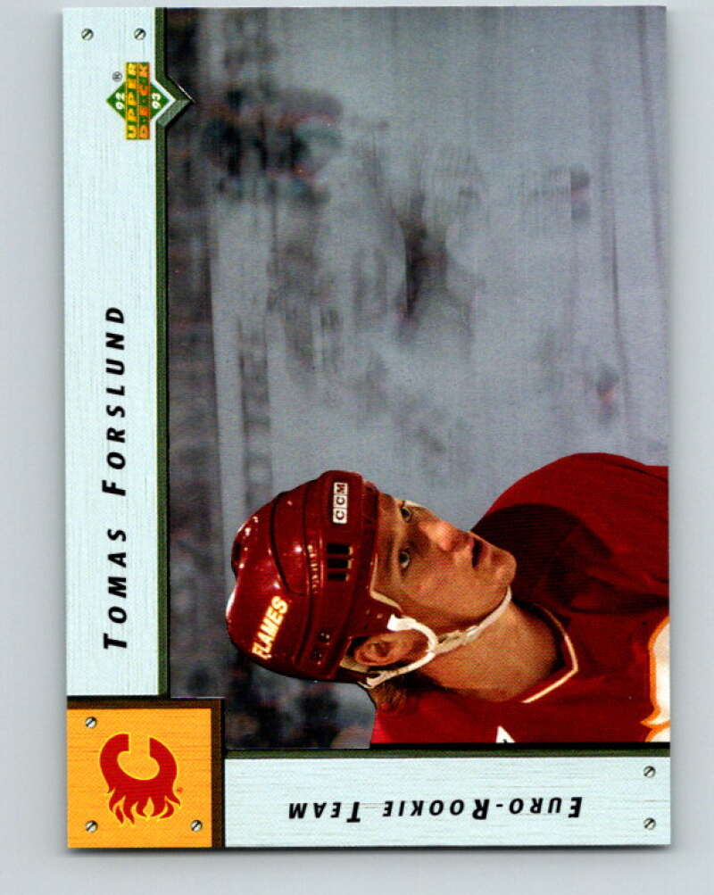 1992-93 Upper Deck Euro-Rookie Team #ERT6 Tomas Forslund   V26665