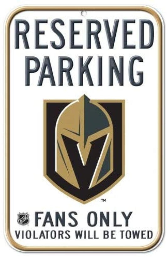 Vegas Golden Knights Wincraft 11"x17" Reserved Parking Fans Only Sign