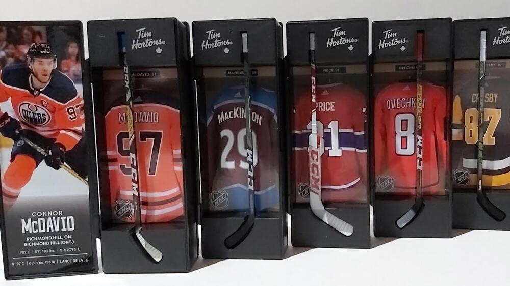 2020 Tim Hortons Limited Edition Sticks Set of 6 - Mcdavid, Crosby ++