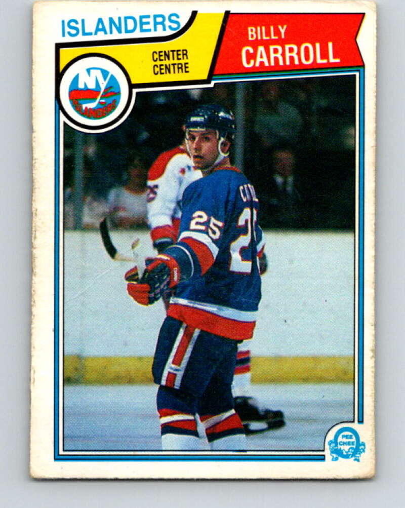 1983-84 O-Pee-Chee #5 Billy Carroll RC Rookie Islanders  V26688