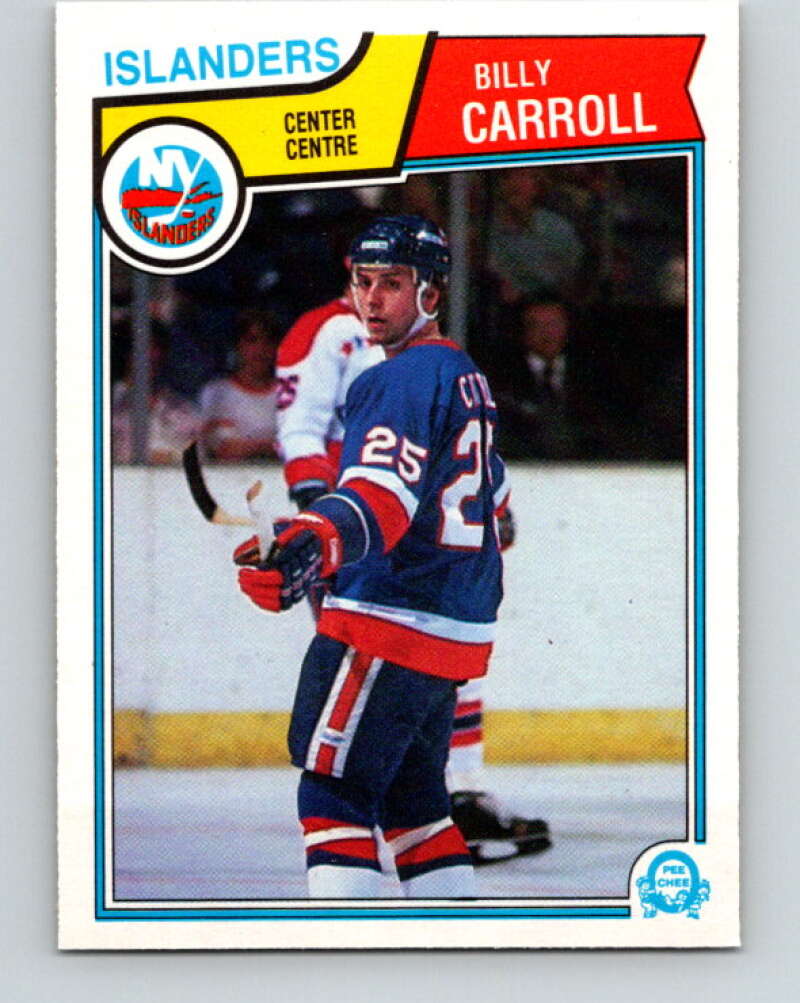 1983-84 O-Pee-Chee #5 Billy Carroll RC Rookie Islanders  V26690