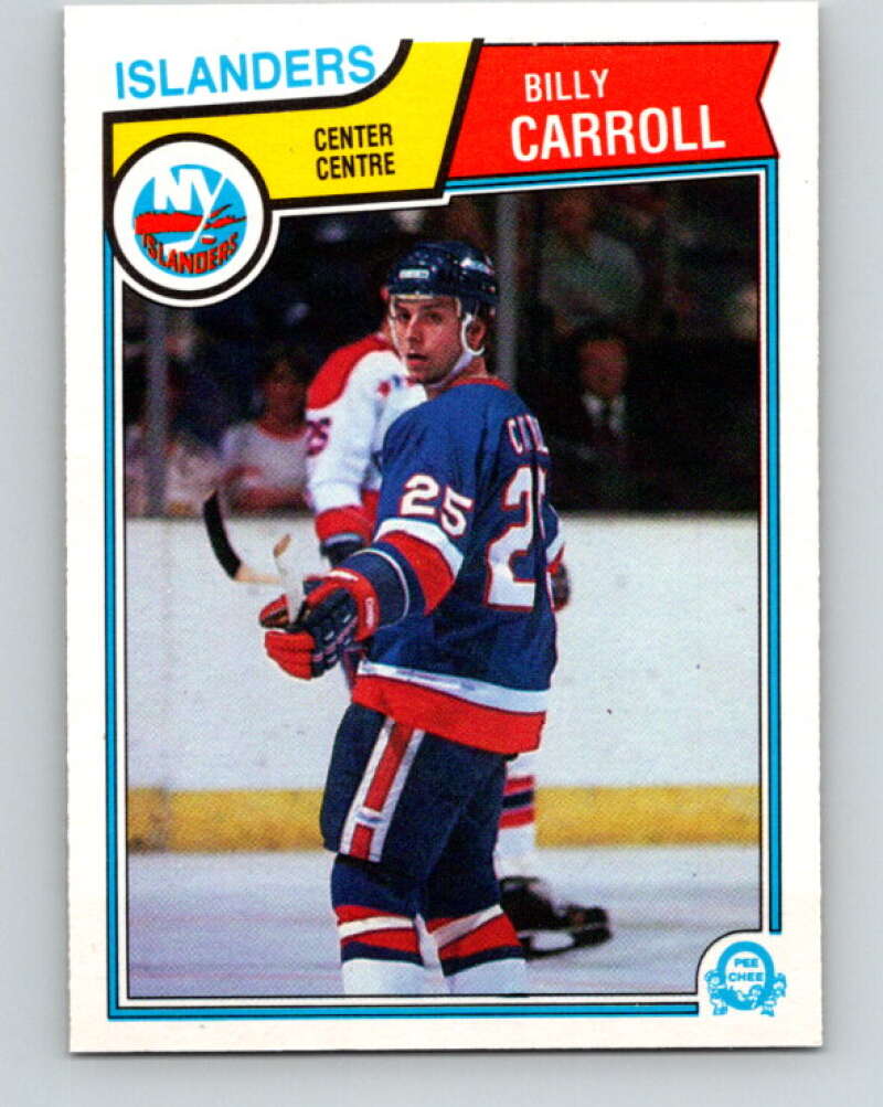 1983-84 O-Pee-Chee #5 Billy Carroll RC Rookie Islanders  V26691
