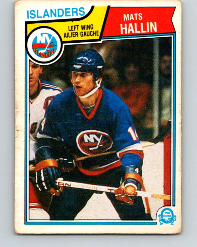 1983-84 O-Pee-Chee #8 Mats Hallin  RC Rookie Islanders  V26700