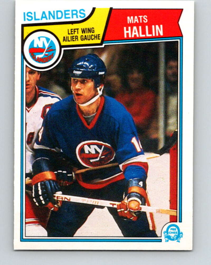 1983-84 O-Pee-Chee #8 Mats Hallin  RC Rookie Islanders  V26701