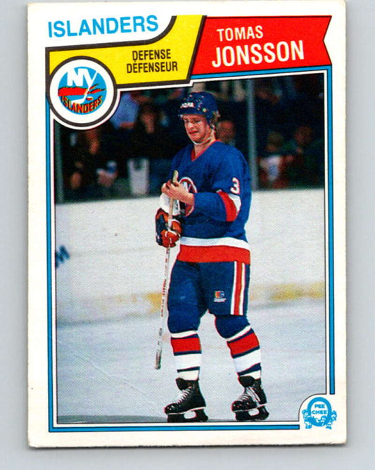 1983-84 O-Pee-Chee #9 Tomas Jonsson  New York Islanders  V26704