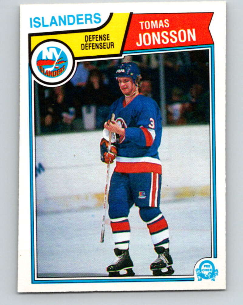 1983-84 O-Pee-Chee #9 Tomas Jonsson  New York Islanders  V26705