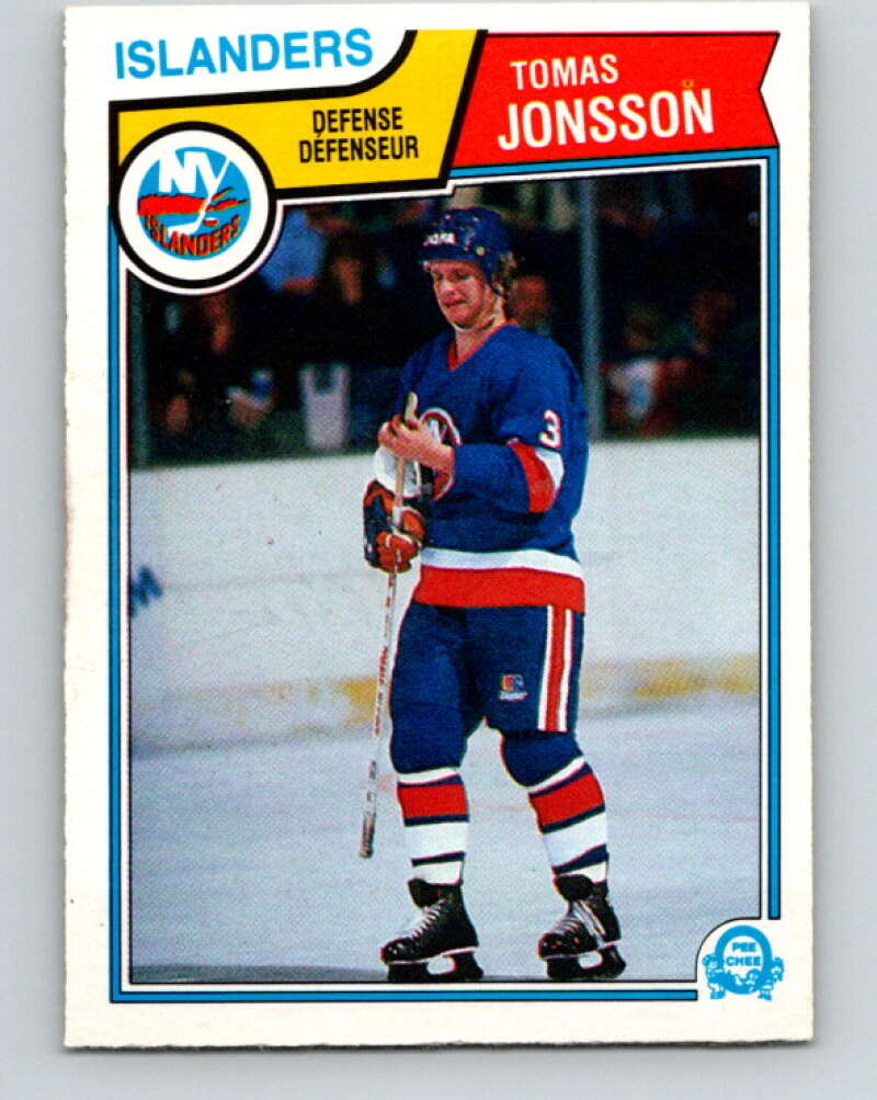 1983-84 O-Pee-Chee #9 Tomas Jonsson  New York Islanders  V26706