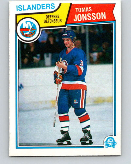 1983-84 O-Pee-Chee #9 Tomas Jonsson  New York Islanders  V26707