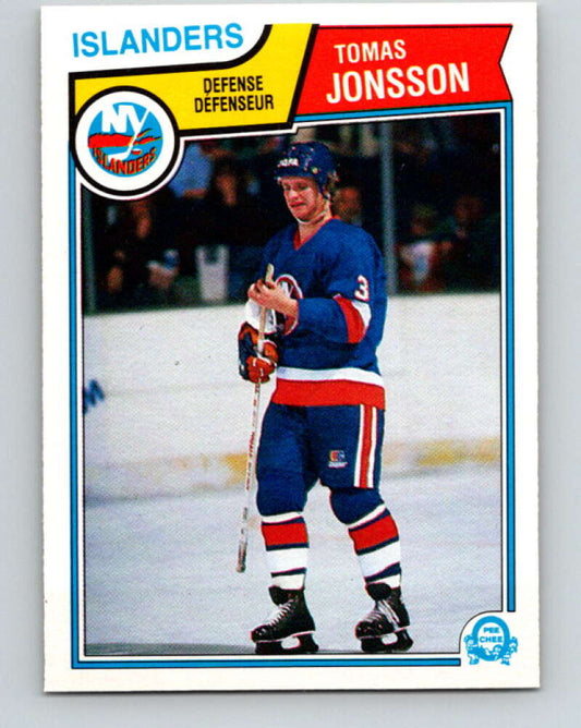 1983-84 O-Pee-Chee #9 Tomas Jonsson  New York Islanders  V26709