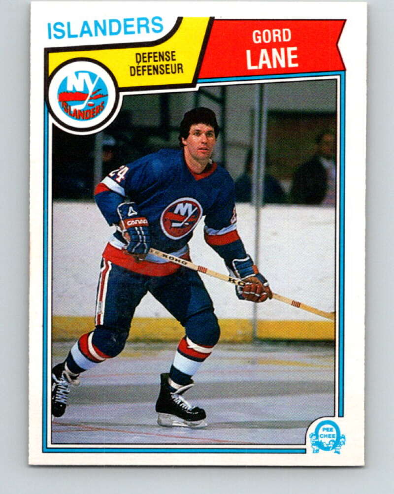 1983-84 O-Pee-Chee #10 Gord Lane  New York Islanders  V26716
