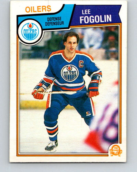 1983-84 O-Pee-Chee #26 Lee Fogolin  Edmonton Oilers  V26762