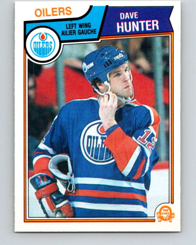 1983-84 O-Pee-Chee #32 Dave Hunter  Edmonton Oilers  V26782