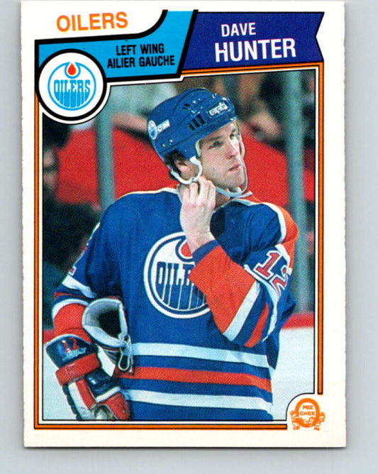 1983-84 O-Pee-Chee #32 Dave Hunter  Edmonton Oilers  V26783