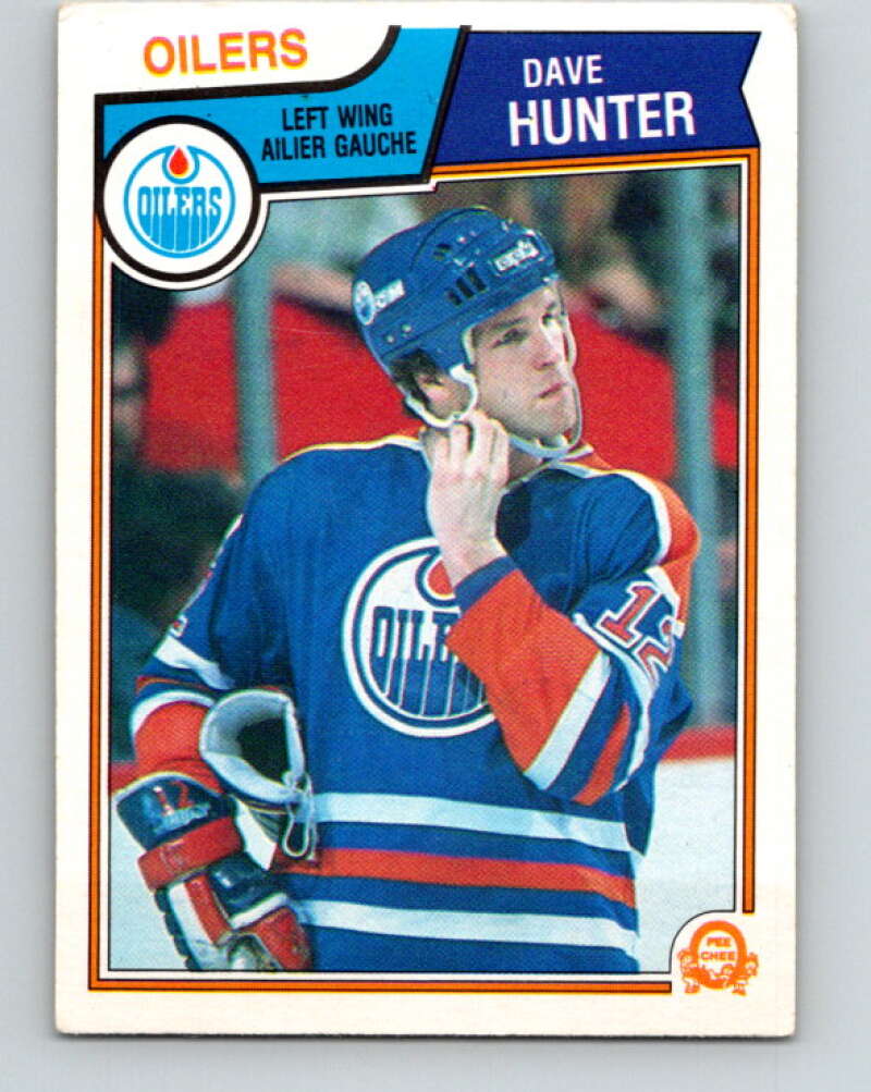 1983-84 O-Pee-Chee #32 Dave Hunter  Edmonton Oilers  V26784