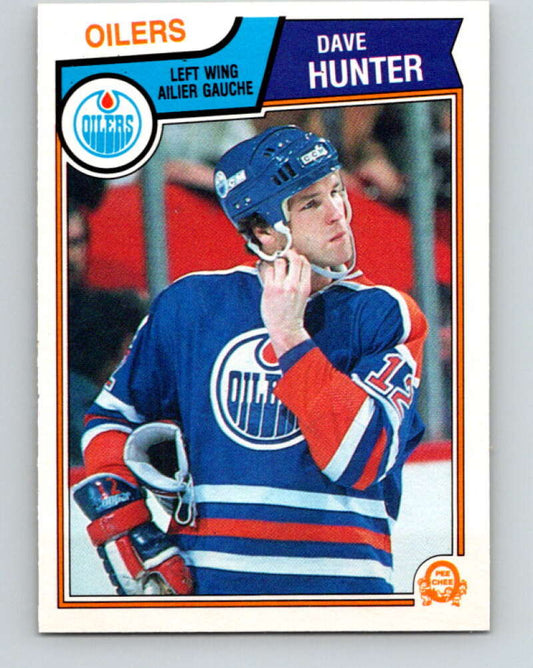 1983-84 O-Pee-Chee #32 Dave Hunter  Edmonton Oilers  V26785