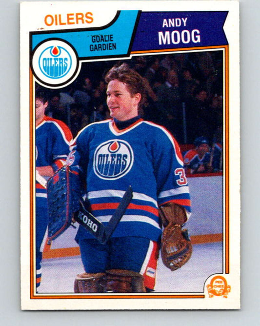 1983-84 O-Pee-Chee #40 Andy Moog  Edmonton Oilers  V26815