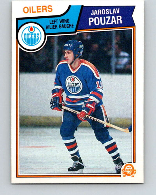 1983-84 O-Pee-Chee #41 Jaroslav Pouzar  RC Rookie Edmonton Oilers  V26821