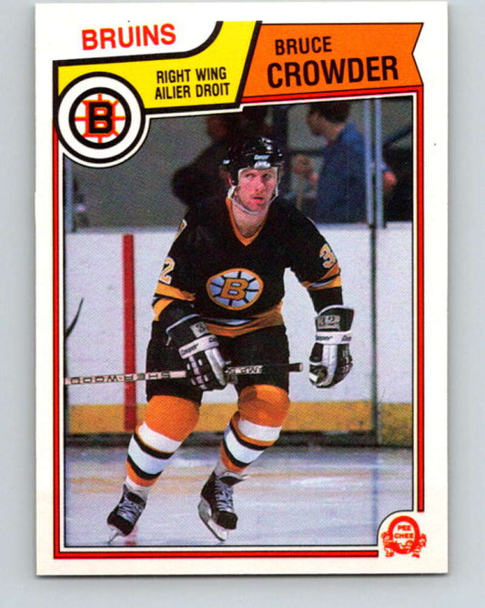 1983-84 O-Pee-Chee #46 Bruce Crowder  Boston Bruins  V26830