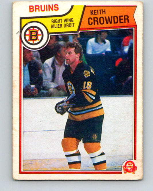 1983-84 O-Pee-Chee #47 Keith Crowder  Boston Bruins  V26832
