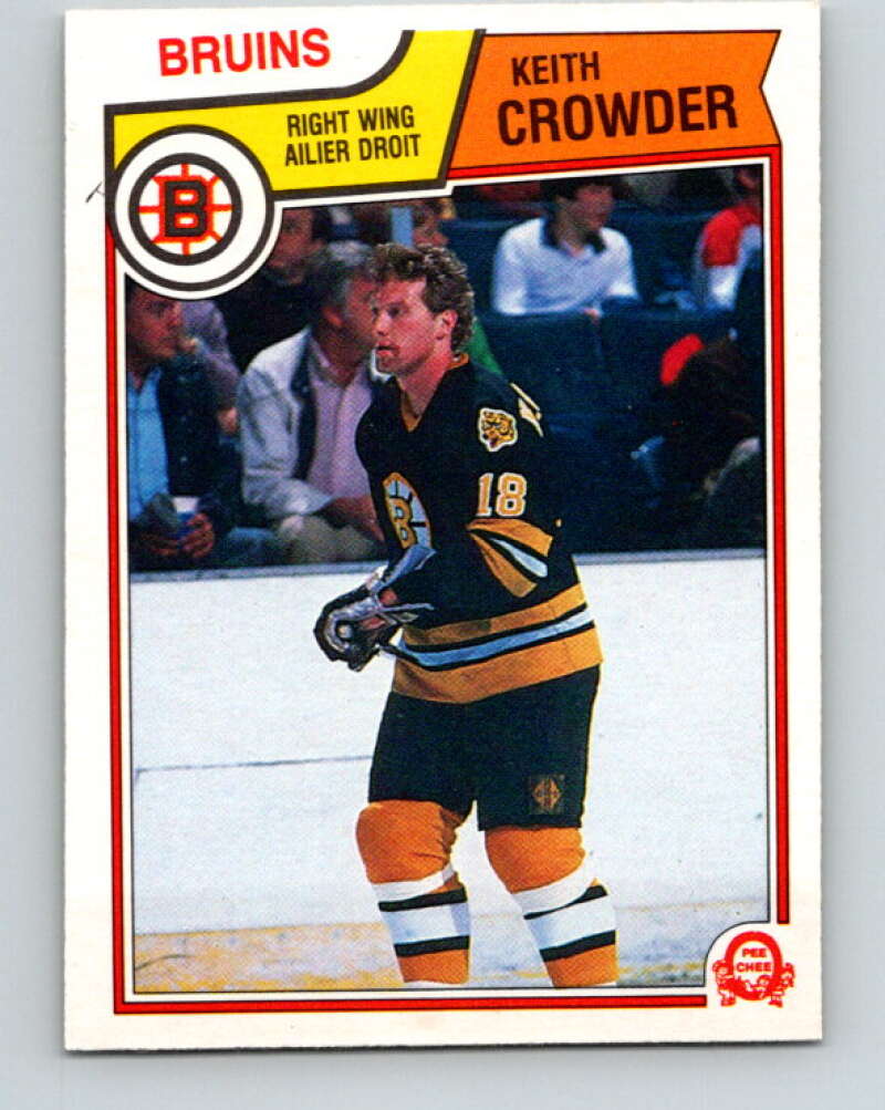1983-84 O-Pee-Chee #47 Keith Crowder  Boston Bruins  V26833