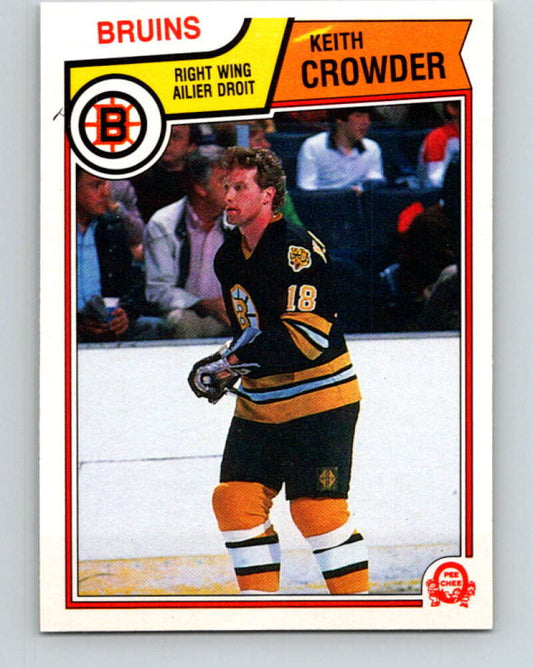 1983-84 O-Pee-Chee #47 Keith Crowder  Boston Bruins  V26835