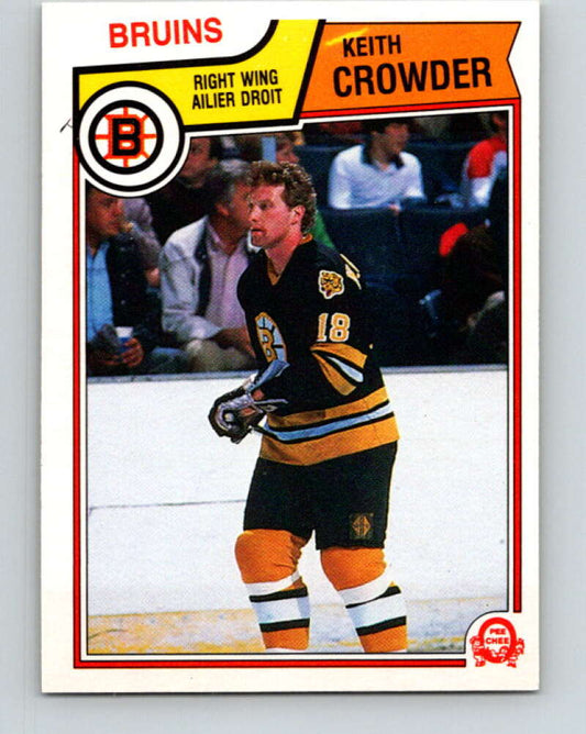 1983-84 O-Pee-Chee #47 Keith Crowder  Boston Bruins  V26836
