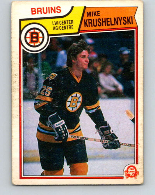 1983-84 O-Pee-Chee #52 Mike Krushelnyski RC Rookie Bruins  V26853
