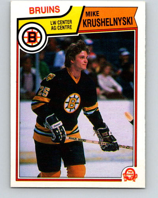 1983-84 O-Pee-Chee #52 Mike Krushelnyski RC Rookie Bruins  V26854