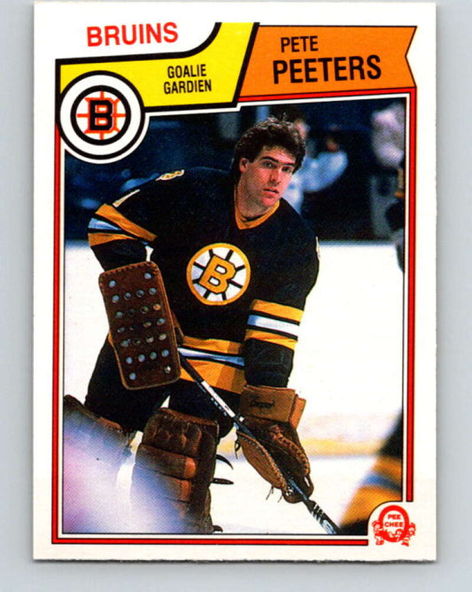 1983-84 O-Pee-Chee #58 Pete Peeters  Boston Bruins  V26878