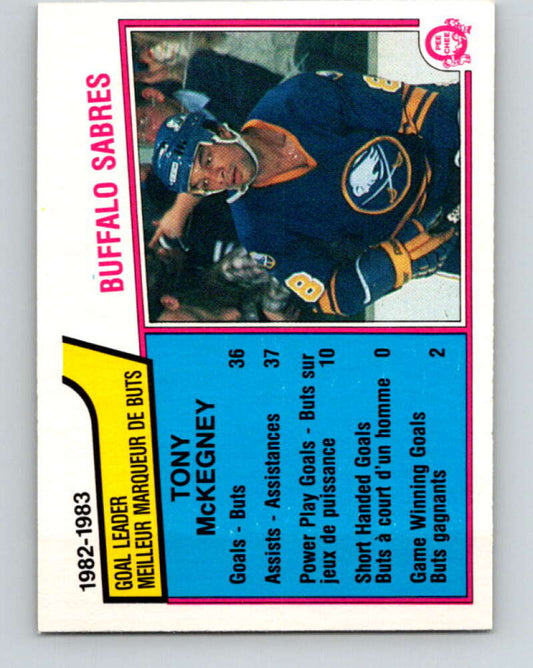1983-84 O-Pee-Chee #60 Tony McKegney TL  Buffalo Sabres  V26886