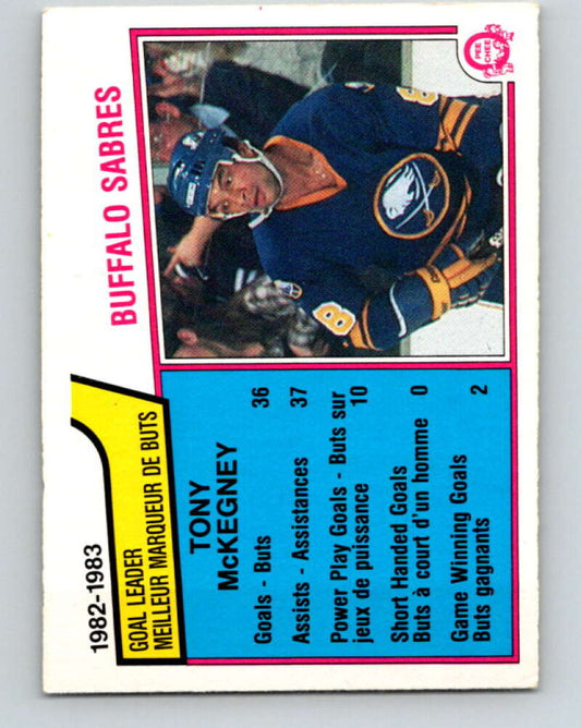 1983-84 O-Pee-Chee #60 Tony McKegney TL  Buffalo Sabres  V26887