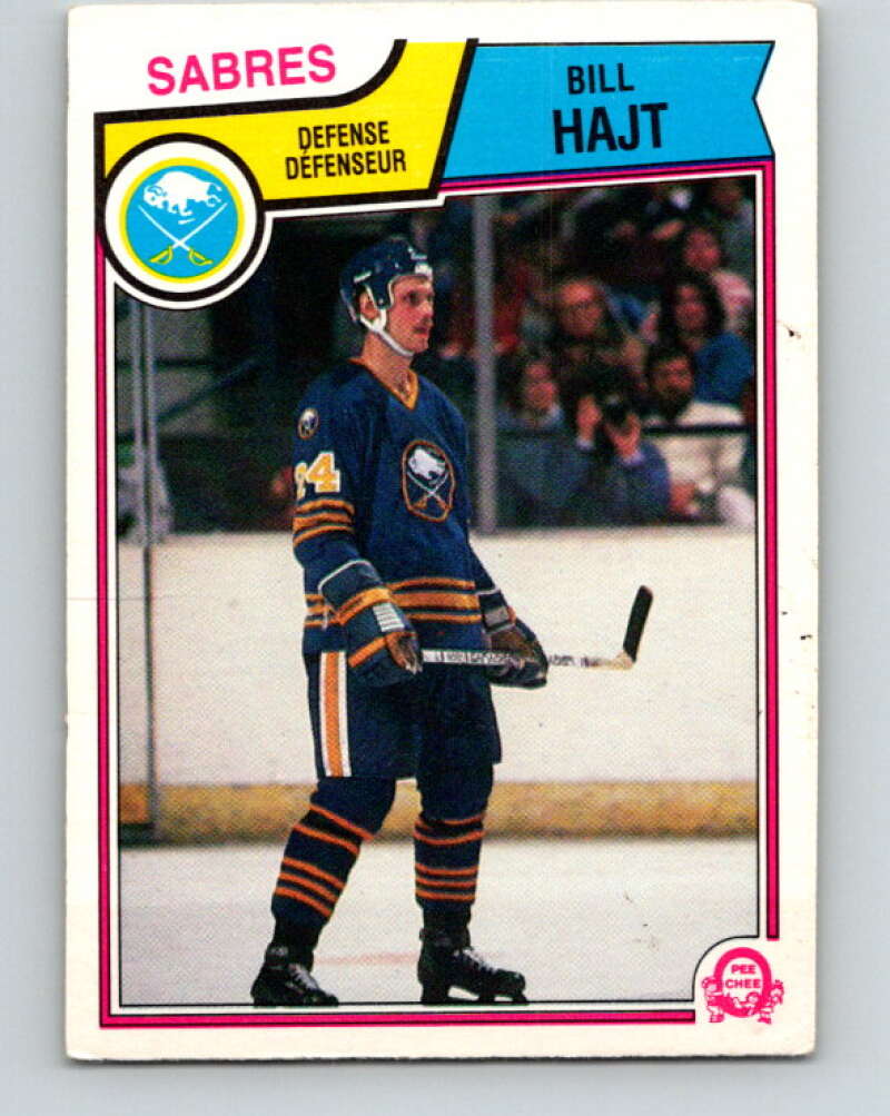 1983-84 O-Pee-Chee #64 Bill Hajt  Buffalo Sabres  V26899