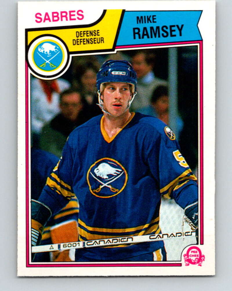 1983-84 O-Pee-Chee #70 Mike Ramsey  Buffalo Sabres  V26928