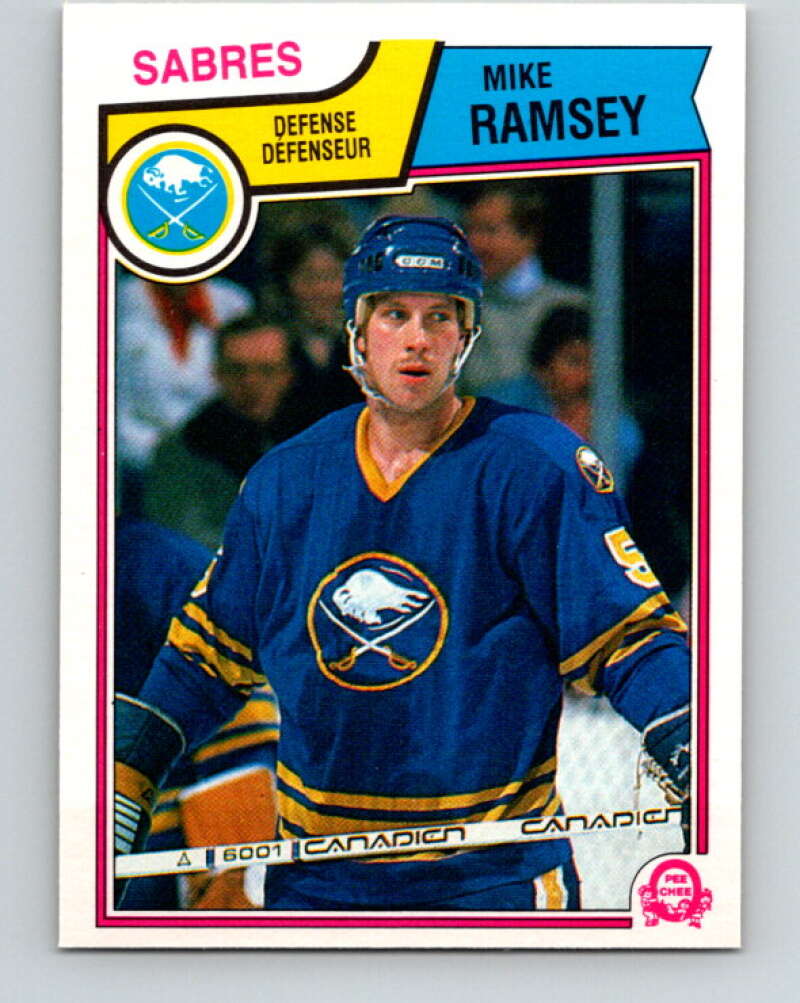 1983-84 O-Pee-Chee #70 Mike Ramsey  Buffalo Sabres  V26933