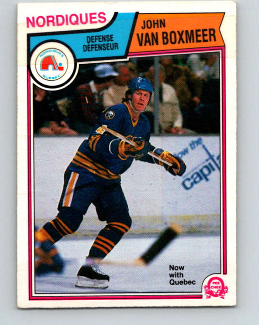 1983-84 O-Pee-Chee #73 John Van Boxmeer  Quebec Nordiques  V26944