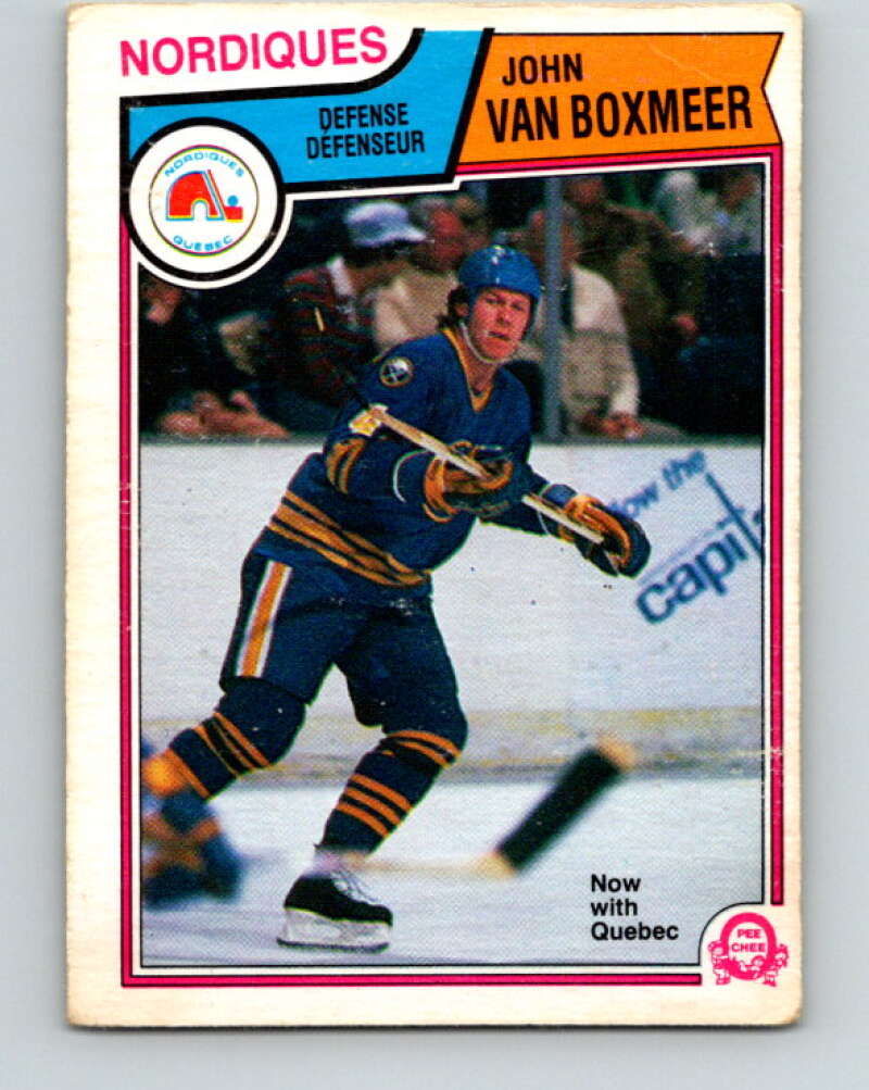 1983-84 O-Pee-Chee #73 John Van Boxmeer  Quebec Nordiques  V26945