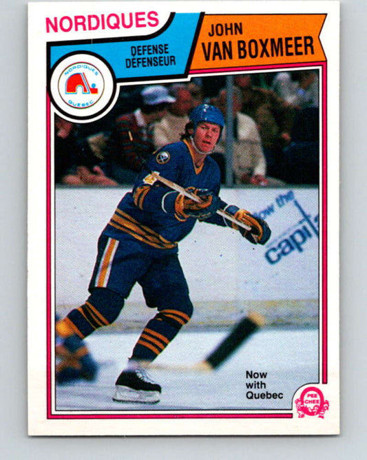 1983-84 O-Pee-Chee #73 John Van Boxmeer  Quebec Nordiques  V26946