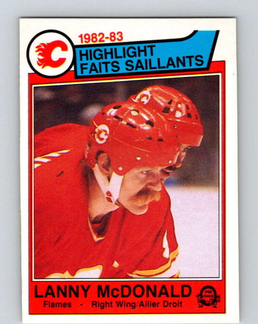 1983-84 O-Pee-Chee #75 Lanny McDonald HL  Calgary Flames  V26949