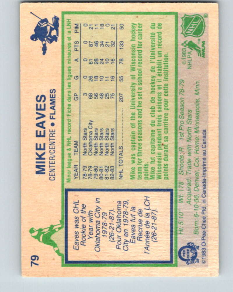 1983-84 O-Pee-Chee #79 Mike Eaves  Calgary Flames  V26960