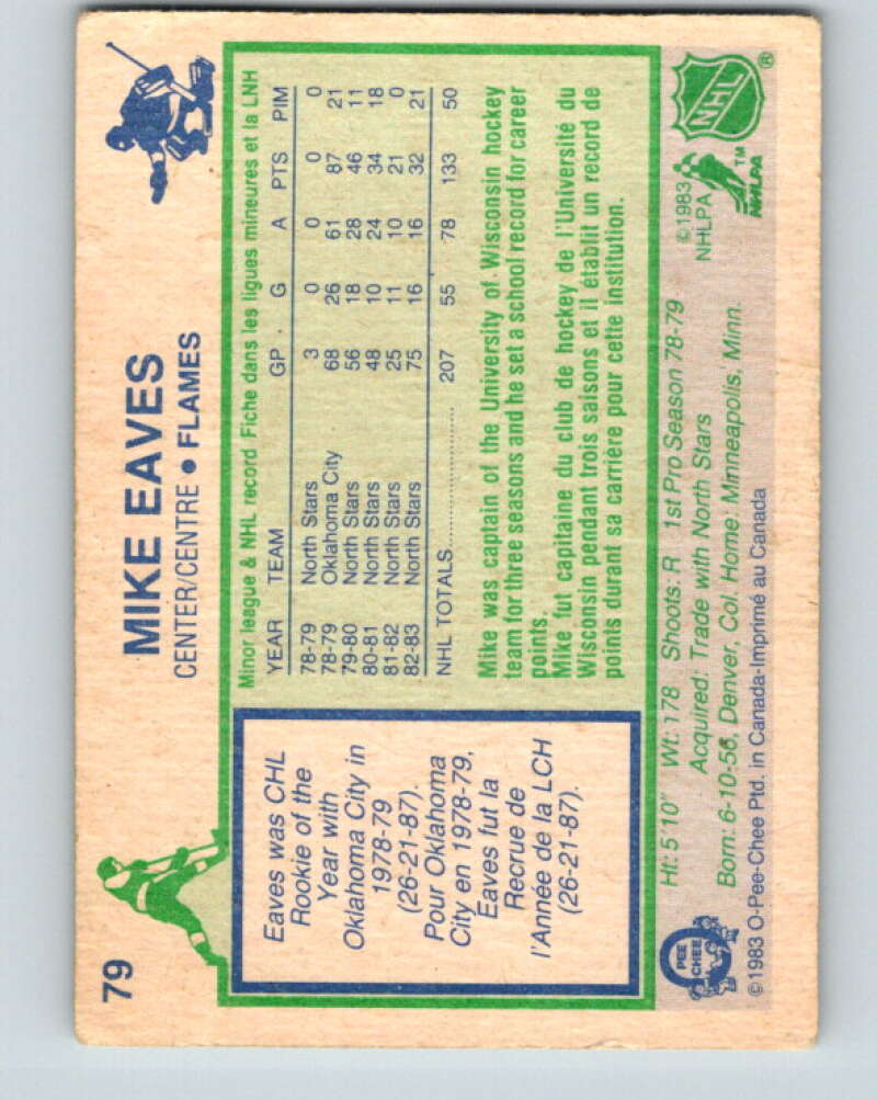 1983-84 O-Pee-Chee #79 Mike Eaves  Calgary Flames  V26961